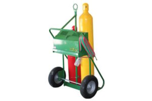 Saf-T-Cart 24″ Cylinder Cart w/ Lift Eye & Perma Clamp and Lockable Tool Cabinet