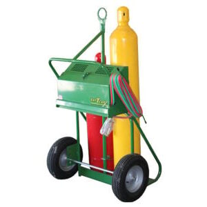 Saf-T-Cart 24″ Cylinder Cart w/ Lift Eye & Perma Clamp and Lockable Tool Cabinet