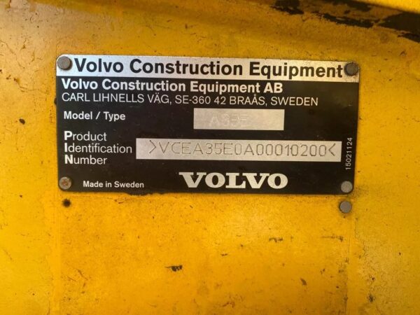 Volvo A35E dump truck For Sale | 2008 - Image 6
