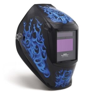 Miller Digital Performance Welding Helmet w/ Clear Light 2.0, Blue Rage