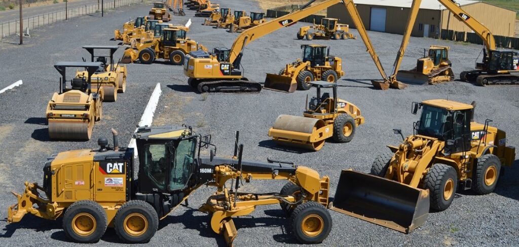 Construction Machinery in warehouse