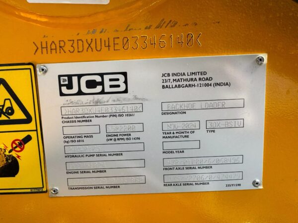 JCB 3DX (3CX) Plus 4×4 4-1 Bucket, Hammerlines Backhoe - Image 15