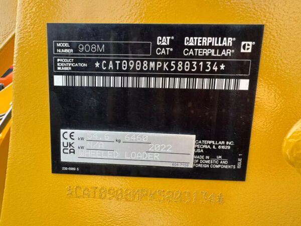 Caterpillar 908M Loader For Sale - Image 17