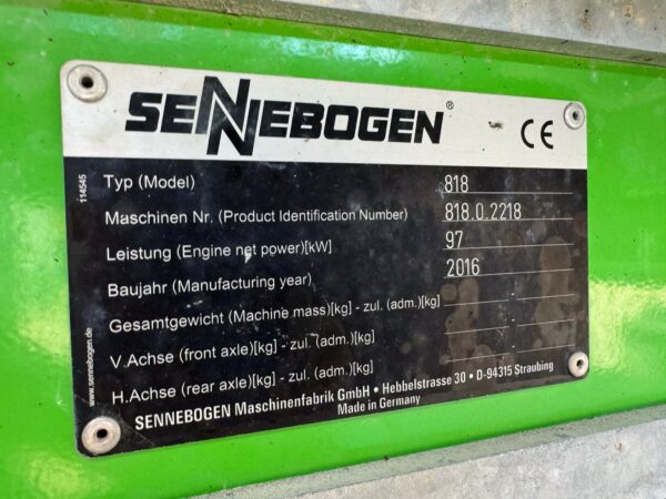 Buy Sennebogen 818E Excavator - Image 15