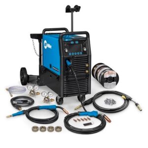 Miller Millermatic 255 MIG/Pulse MIG Welder w/ Dual Cylinder EZ-Latch™ Running Gear- 208/240V