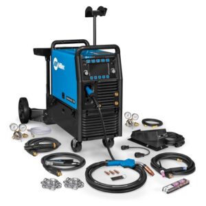 Miller Multimatic 255 Multiprocess Welder w/ EZ-Latch™ Dual Cylinder Cart & TIG Kit – 208-575V