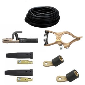 100 FT Welding Cable and Leads Package 1/0 Cable Tweco