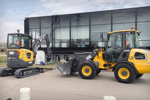 Volvo Construction Equipment Construction Machinery in warehouse