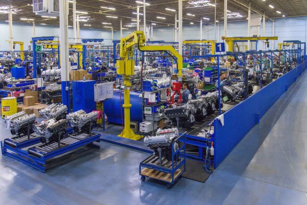 new Automotive Engines in production facility