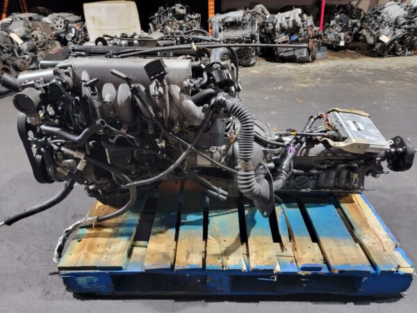 Toyota 2JZGTE 2JZ Aristo Supra 3.0L Twin Turbo Engine Transmission JDM 0097260 - Image 3