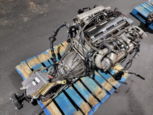 Toyota 2JZGTE 2JZ Aristo Supra 3.0L Twin Turbo Engine Transmission JDM 0097260 - Image 2