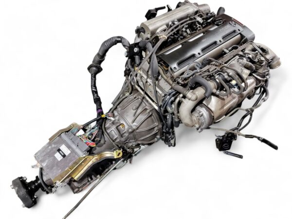 Toyota JDM 2JZGTE 2JZ Aristo Soarer 3.0L Twin Turbo Engine Transmission 0097260 - Image 2