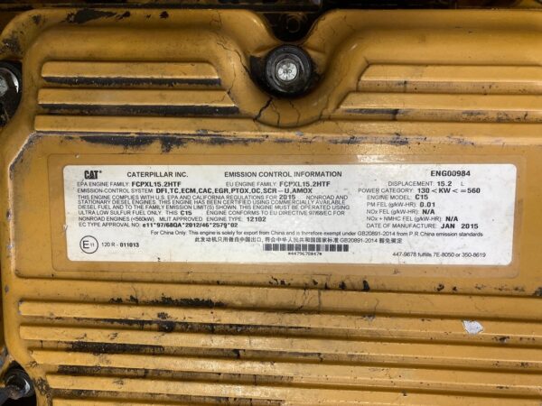 2015 Caterpillar C15 Engine Industrial w/New Rods & Mains - Image 6