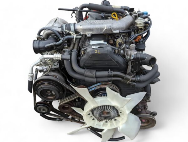 Toyota JDM 2LTE LXS11 2.4L Turbo Diesel Engine Transmission Crown Comfort 453730 - Image 3